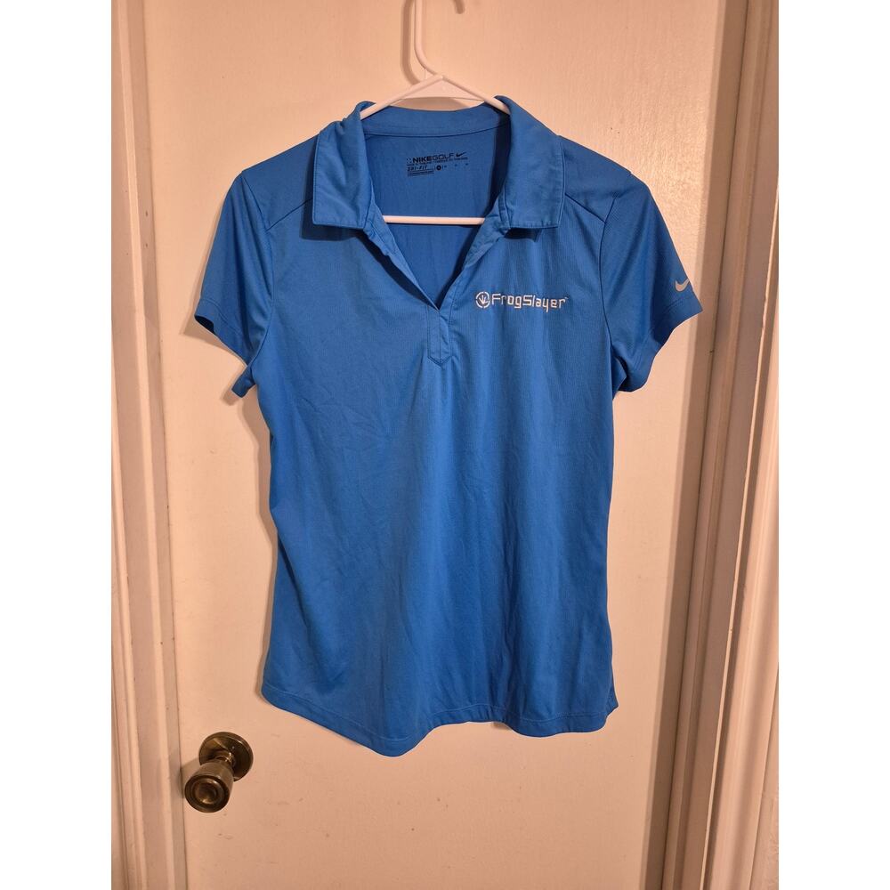 Nike Golf Polo Shirt with Frogslayer Logo-Size Medium